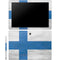 Finland Flag Distressed Galaxy Book 12in Skin